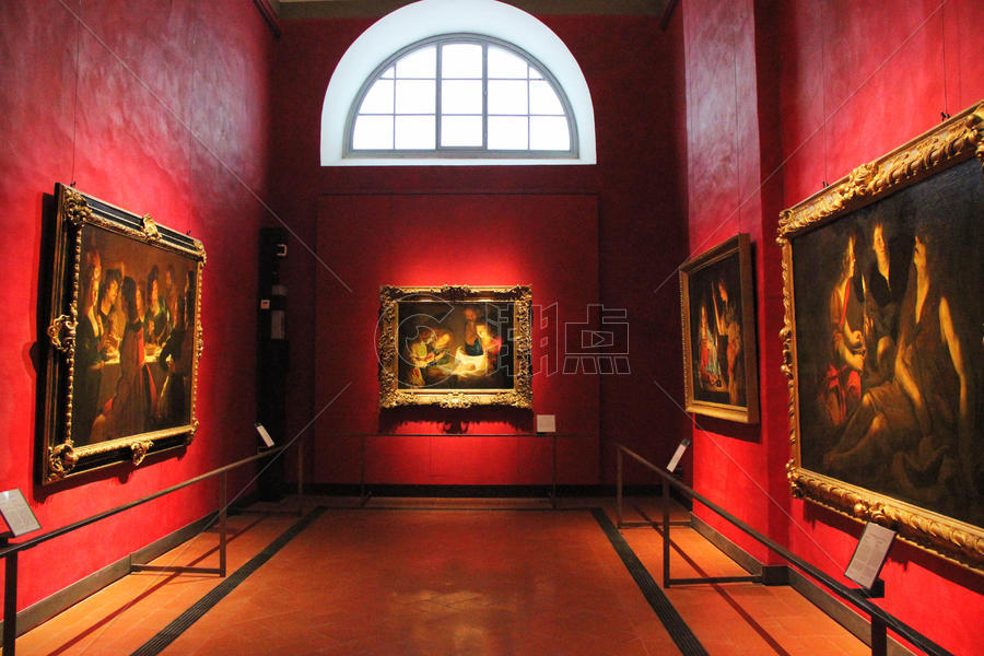 佛罗伦萨乌菲兹美术馆油画展厅图片素材免费下载