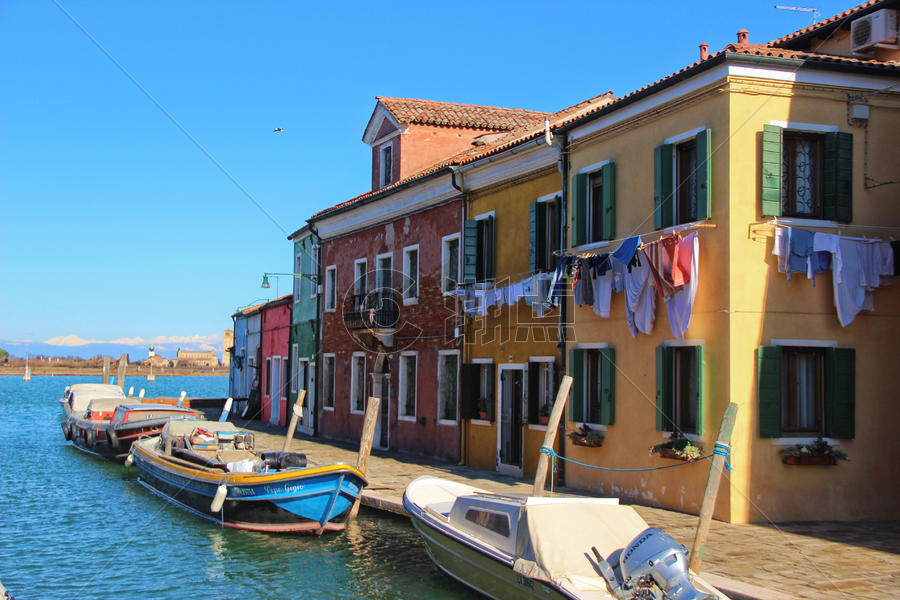 威尼斯彩色岛图片素材免费下载