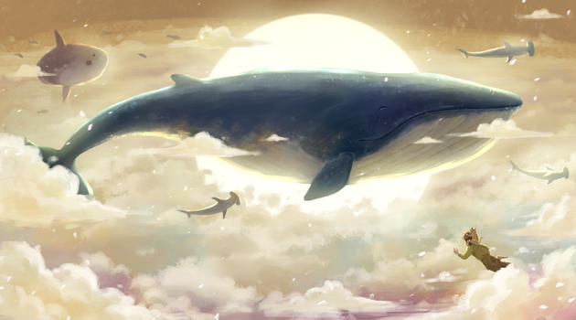 鲸鱼童话图片素材免费下载