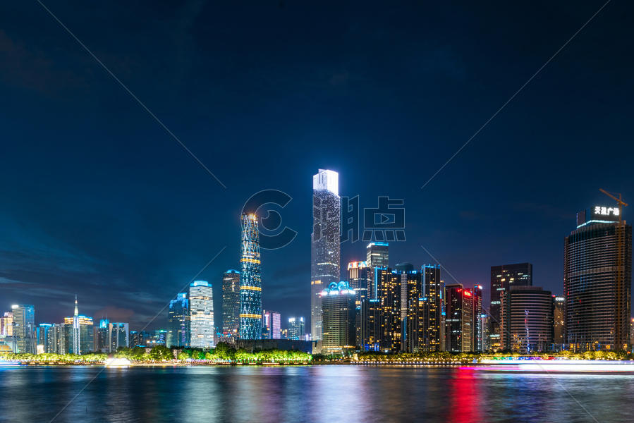 广州城市夜色图片素材免费下载