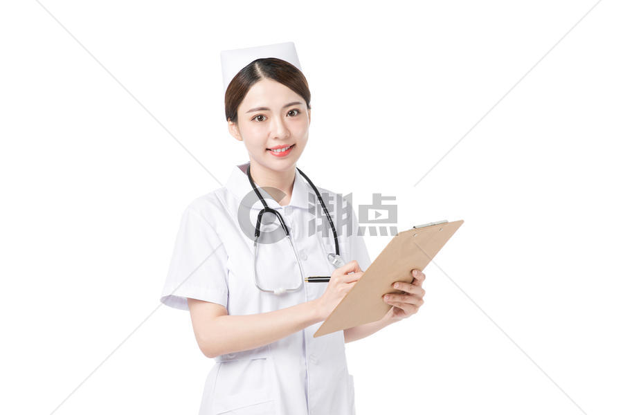 护士听诊器文件夹记录图片素材免费下载