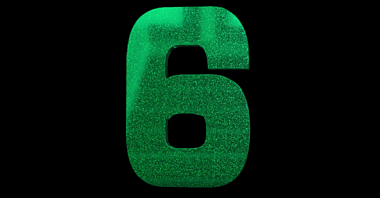 绿色三维草地纹理数字6挂件装饰视频的预览图