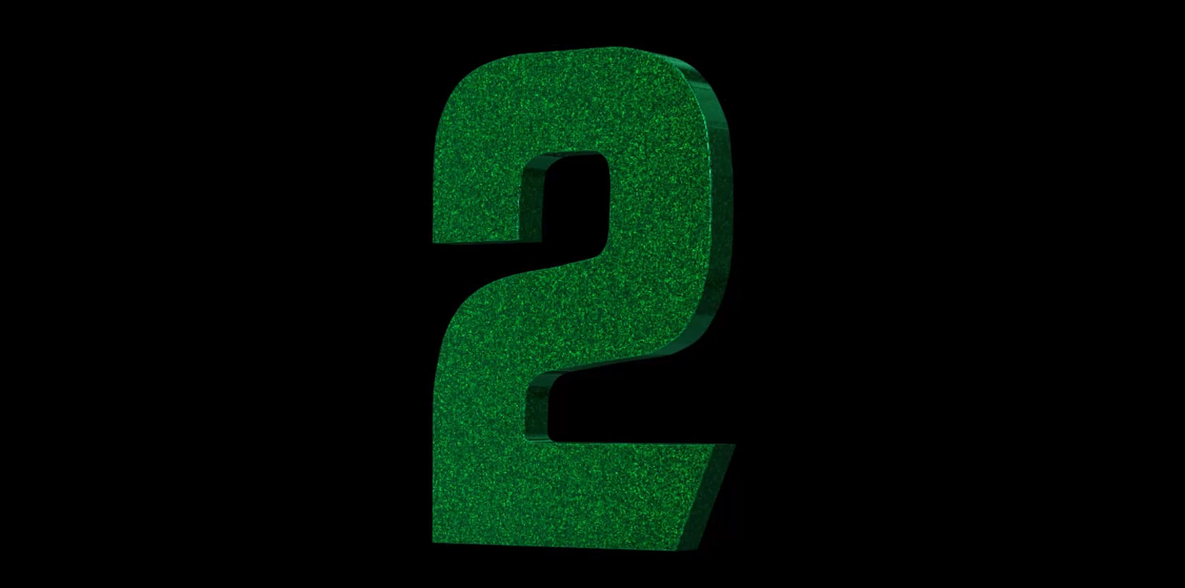 绿色三维草地纹理数字2挂件装饰视频的预览图