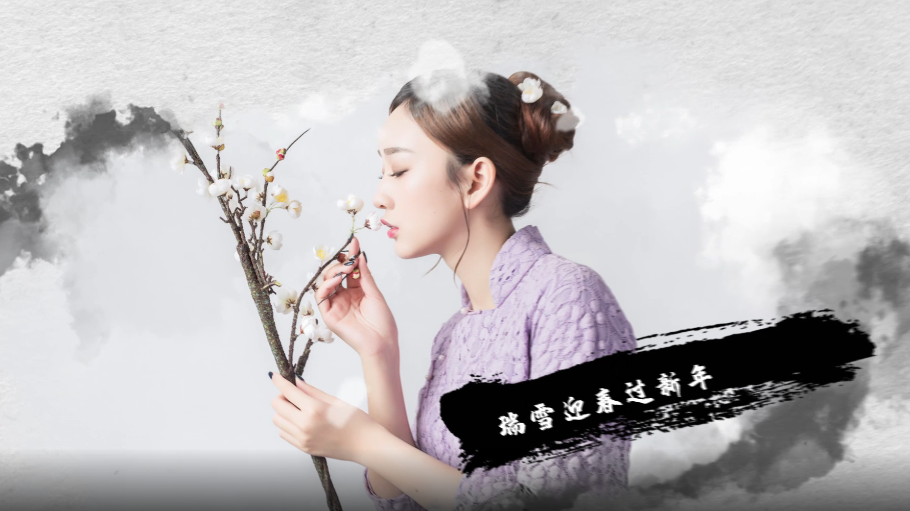 原创水墨中国风春节宣传片ae模板视频的预览图