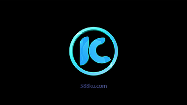 创意旋转蓝色logo演绎免抠视频ae模板视频的预览图