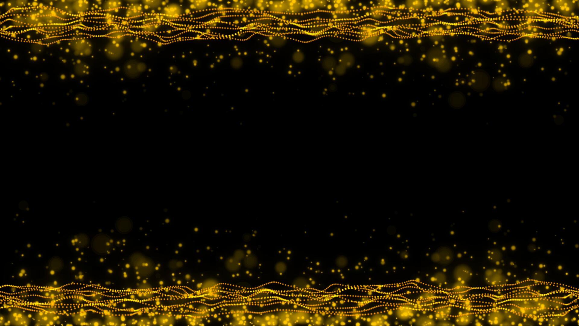 金色波浪粒子视频的预览图