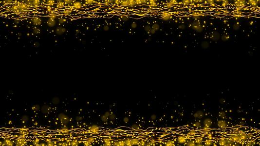金色波浪粒子视频的预览图