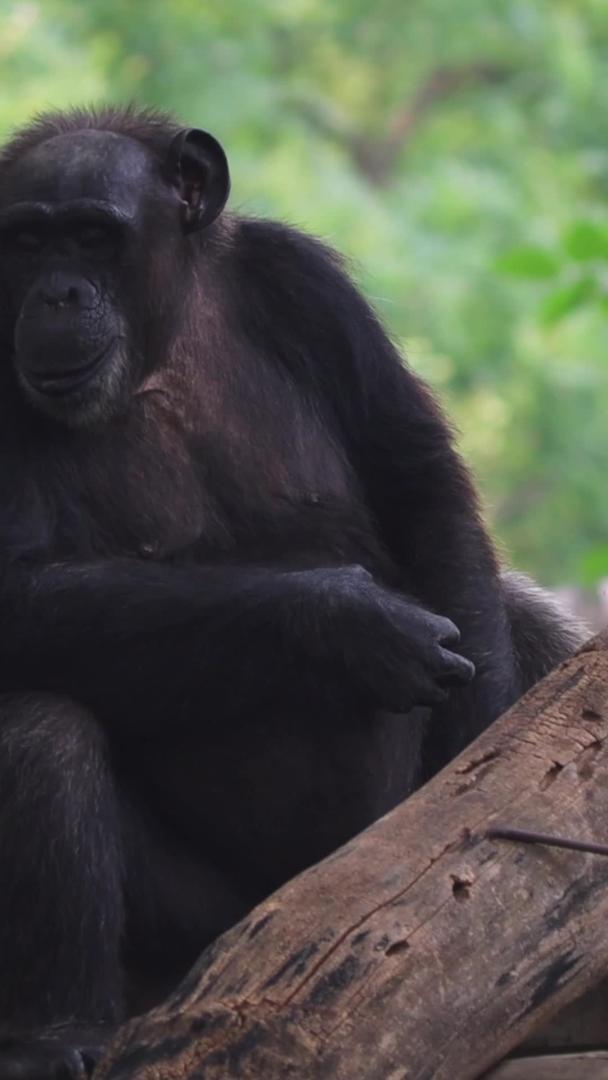 黑猩猩在动物园视频的预览图