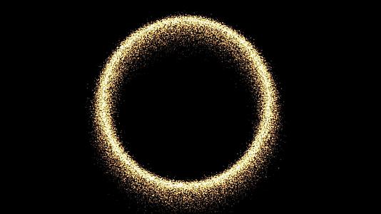金色圆圈粒子视频的预览图