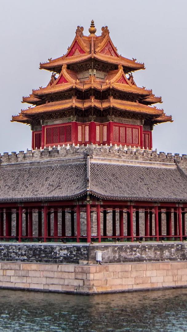 北京紫禁城角楼开灯延迟视频的预览图