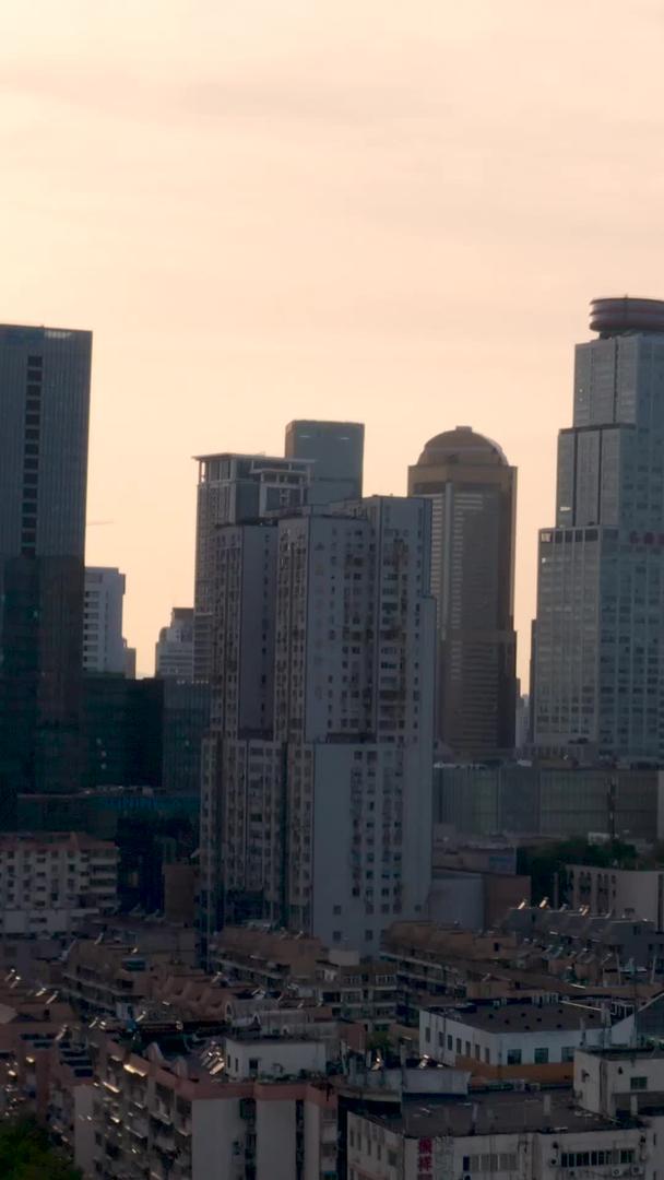 CBD黄昏城市建筑南京新街口视频的预览图
