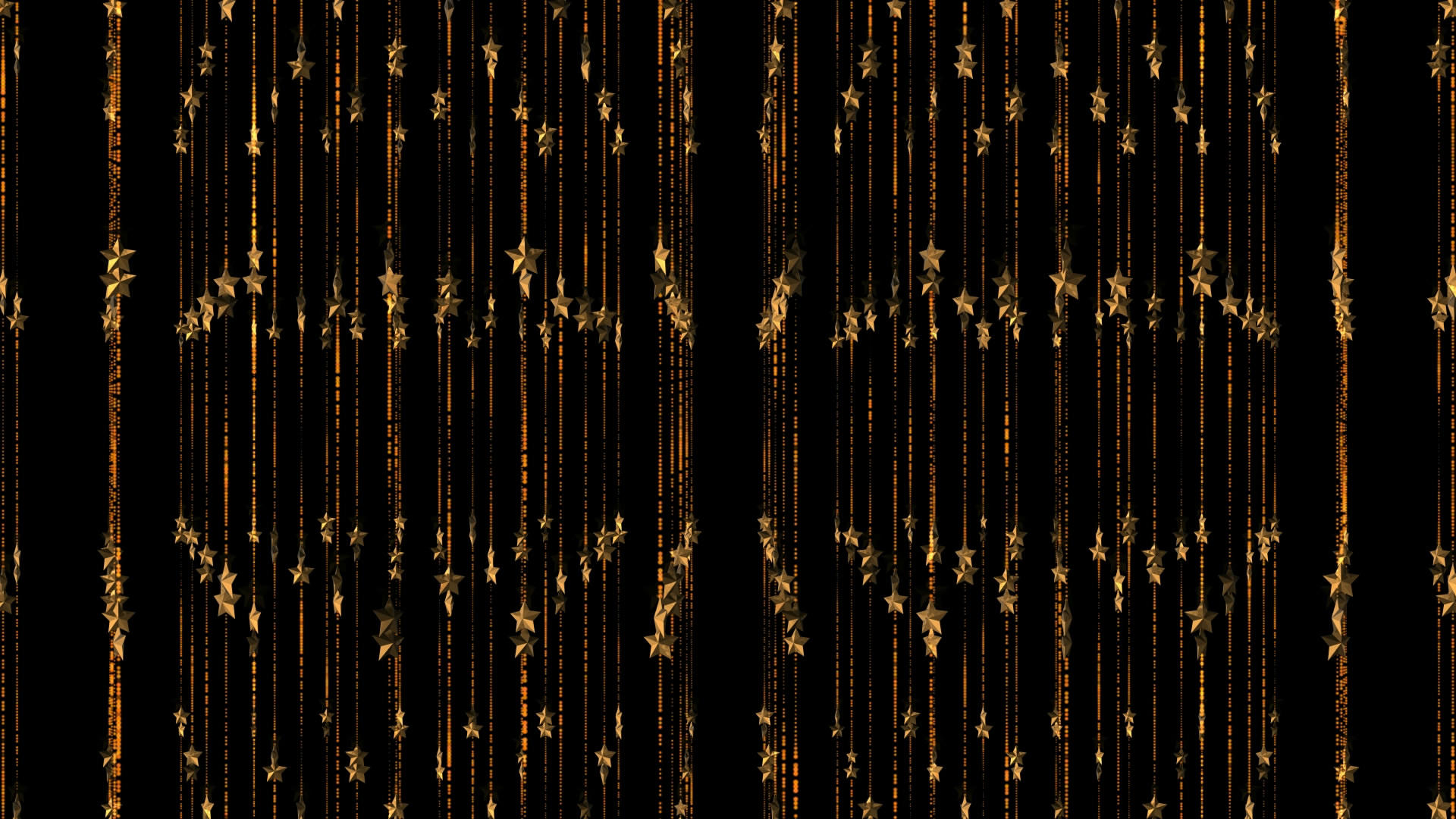 透明通道金色粒子装饰背景素材视频的预览图