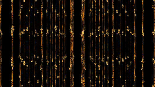 透明通道金色粒子装饰背景素材视频的预览图