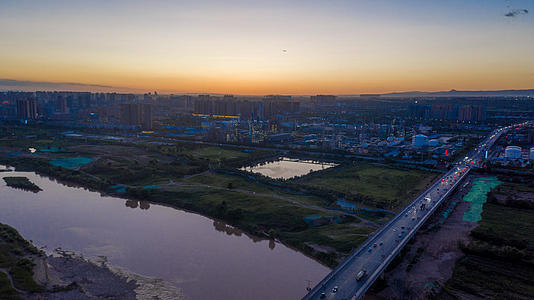 西咸新区上林大桥工业区长庆壳牌石油视频的预览图
