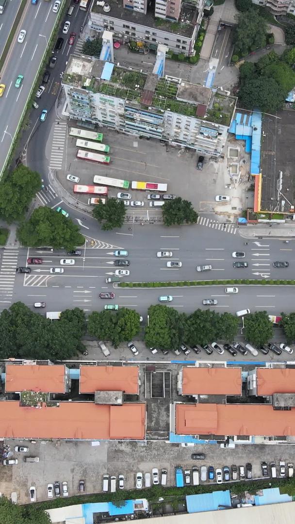 高清晰度广州航拍上帝的视角城市交通交通交通视频的预览图