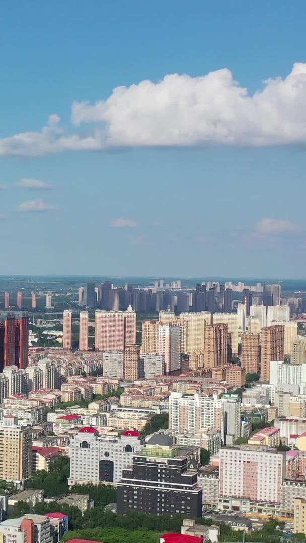 哈尔滨城市风景航拍视频视频的预览图