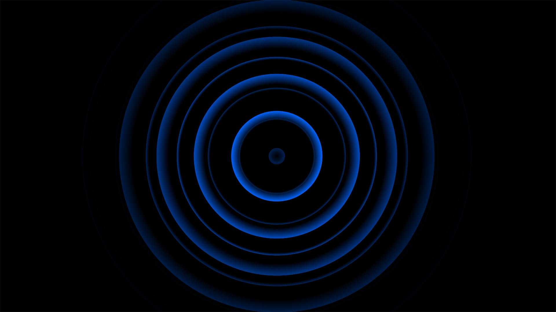 4K蓝色无线电波动画背景视频的预览图