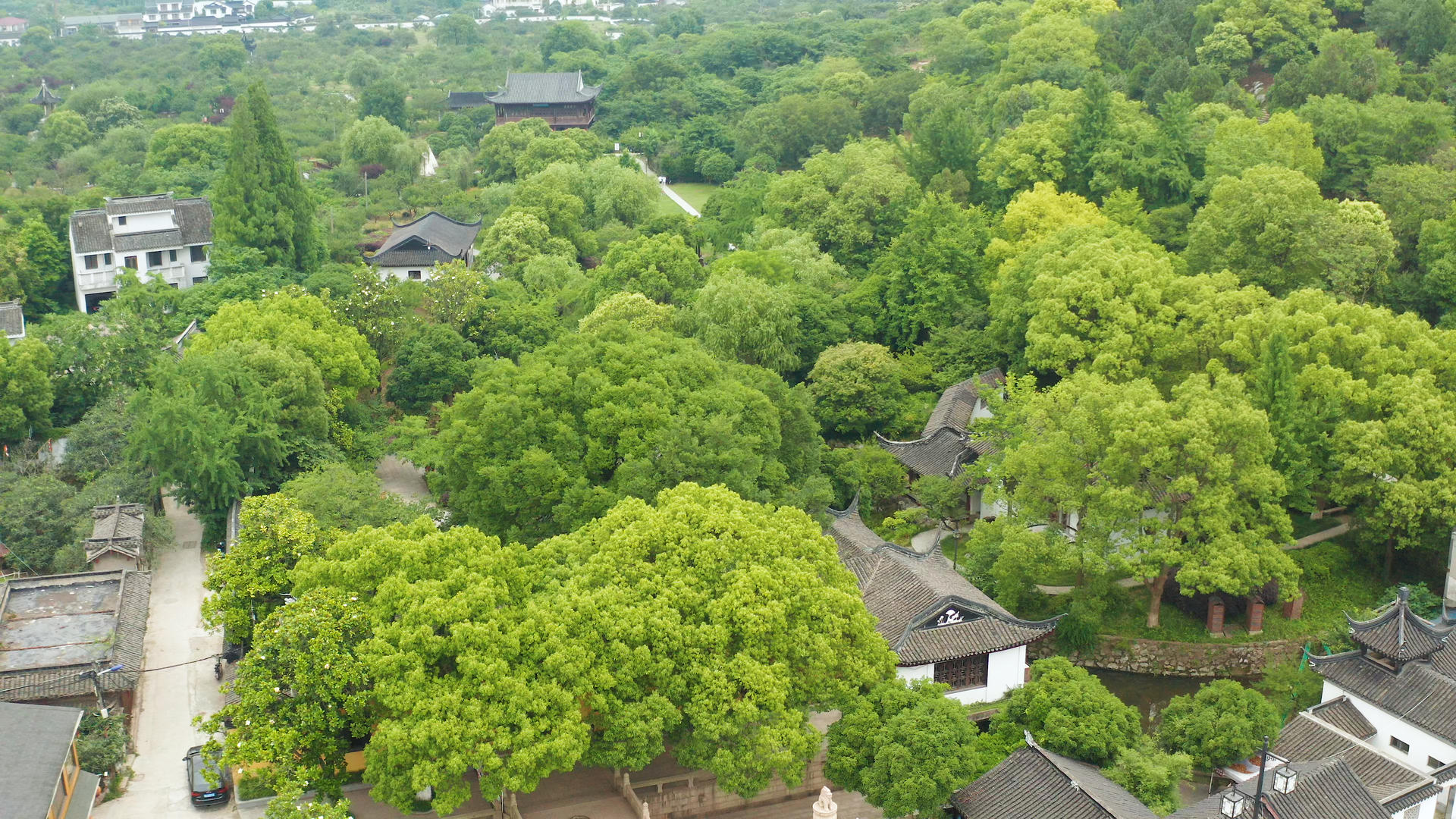 4K航拍苏州西山岛石公山景区视频的预览图