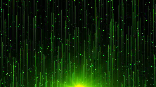 4K唯美的绿色粒子背景素材视频的预览图