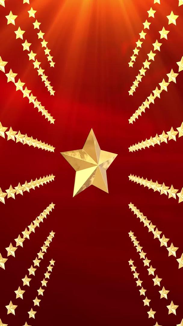 五角星粒子背景视频视频的预览图