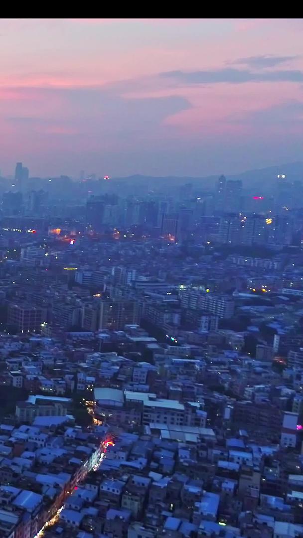 广州日出城市天际航拍航拍视频的预览图