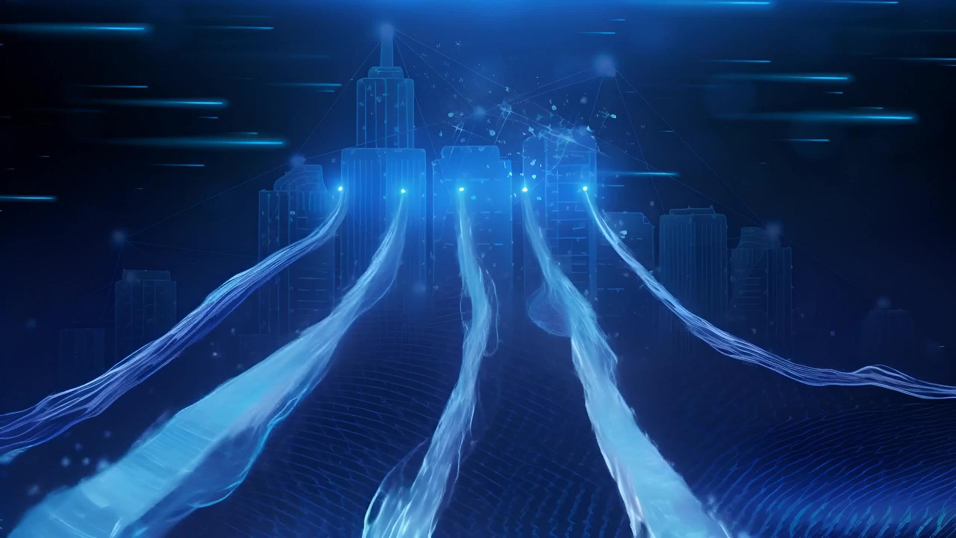 蓝科技背景视频的预览图