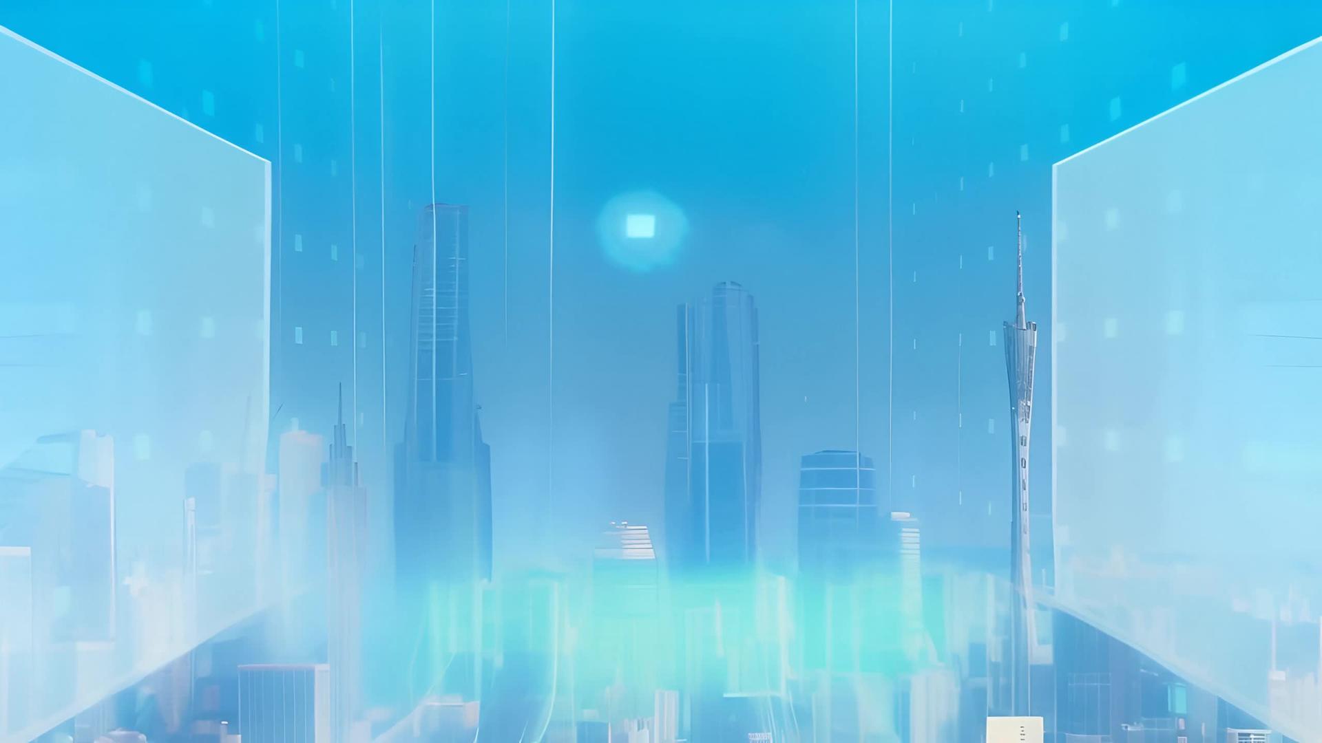 蓝科技城市视频的预览图