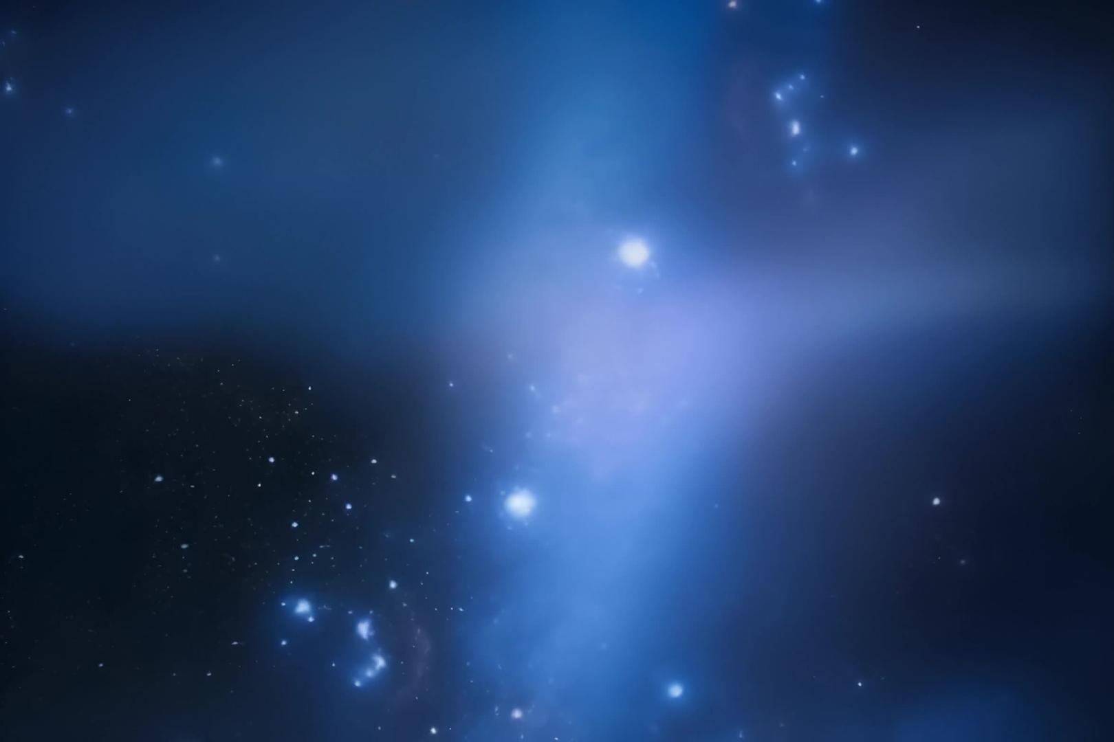明亮的星空背景视频的预览图