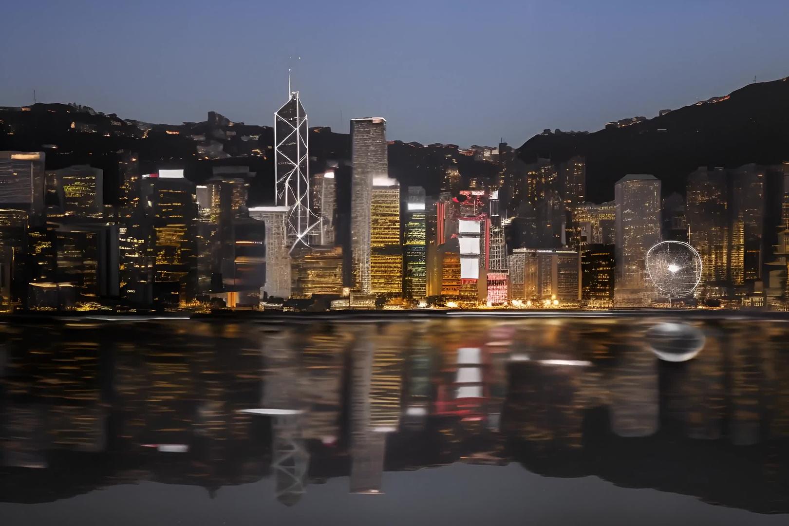 夜幕.香港视频的预览图