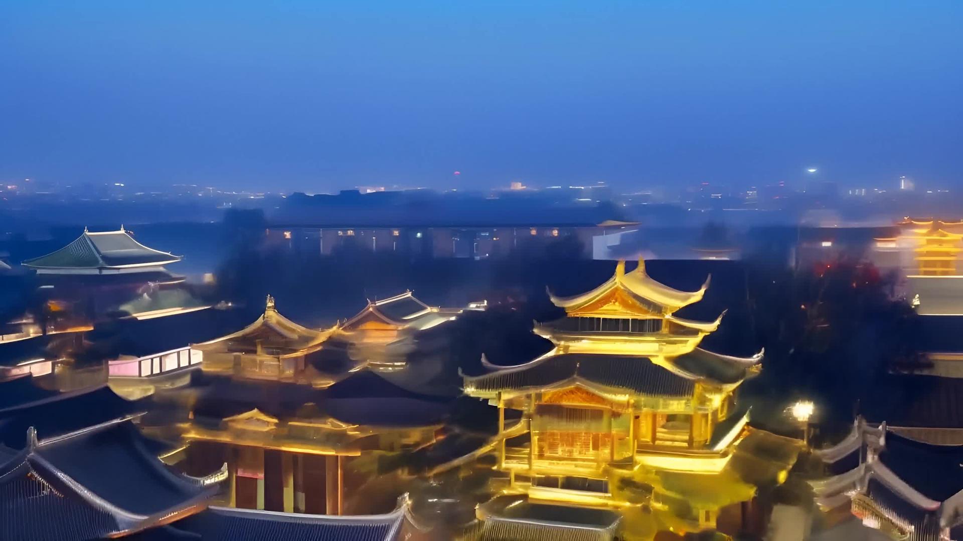 雍和宫夜景视频的预览图