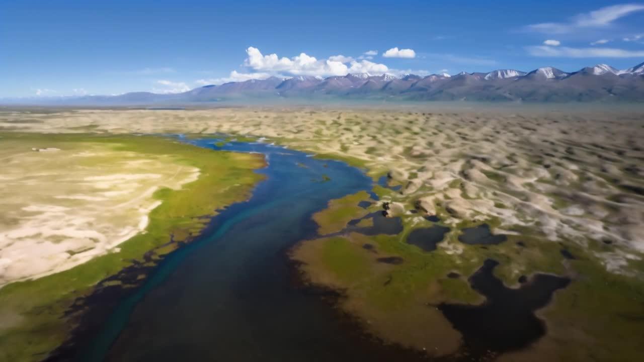 新疆巴音布鲁克草原国家生态湿地自然保护区视频的预览图