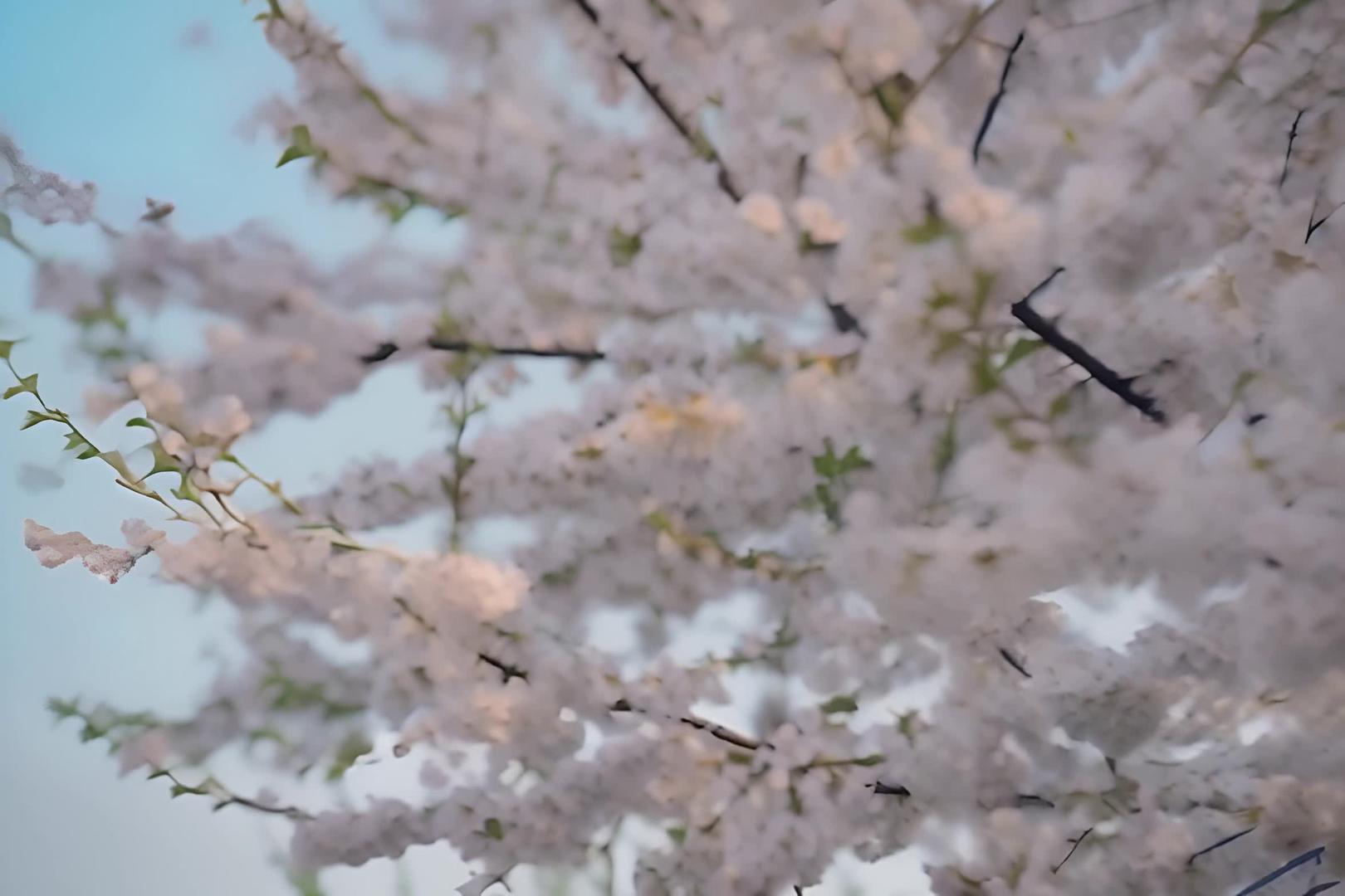 春天的玉渊潭樱花视频的预览图