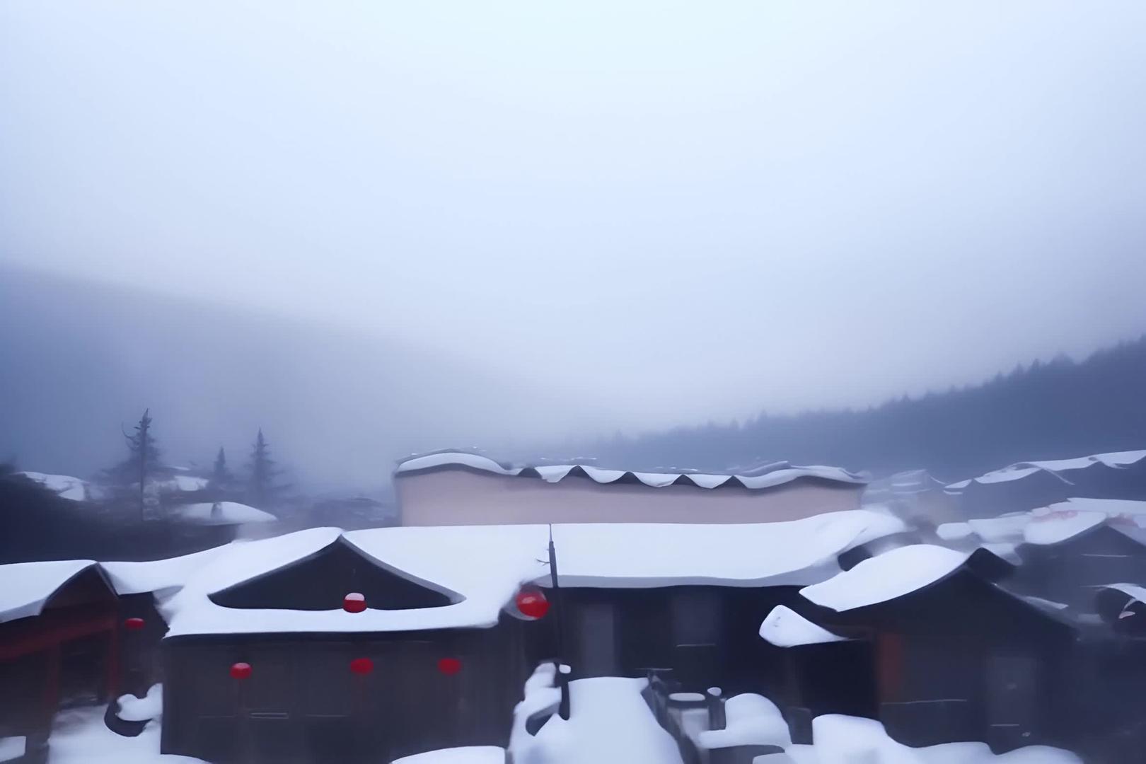 5A风景区东北雪乡旅游区视频的预览图