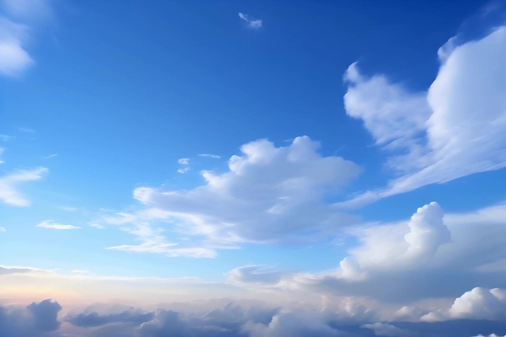 美丽的云朵在天空中视频的预览图