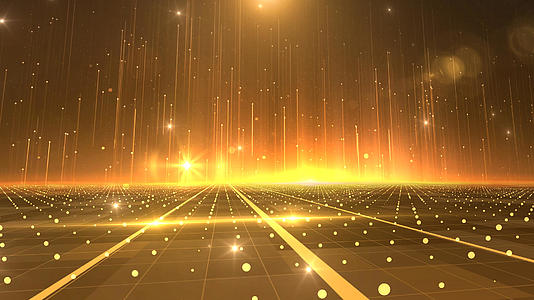 4K大气金色粒子背景视频元素视频的预览图