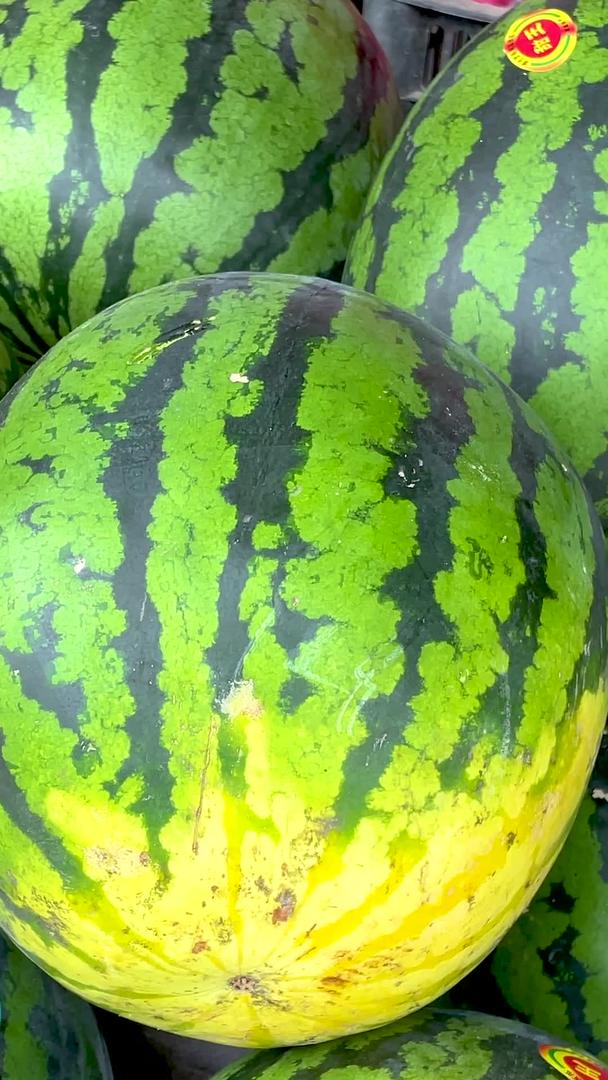 夏季水果绿色有机新鲜西瓜视频的预览图