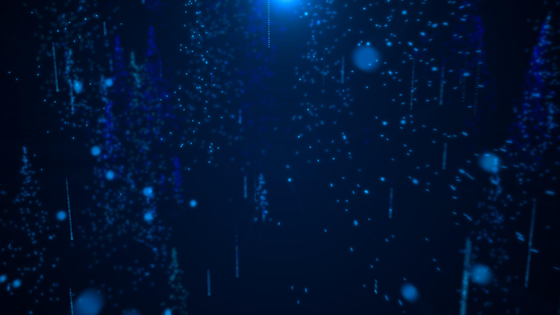 4K蓝色唯美粒子穿梭视频元素视频的预览图