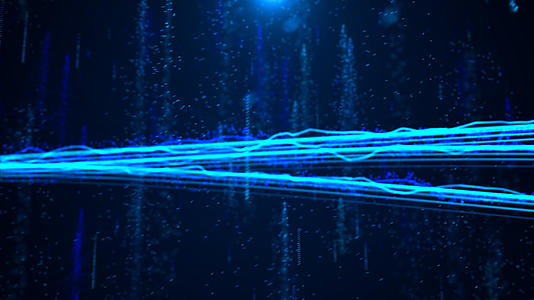 4K唯美粒子光线穿梭视频背景视频的预览图