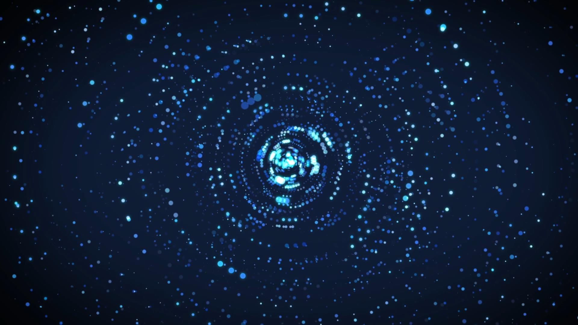 星空粒子推进背景视频的预览图