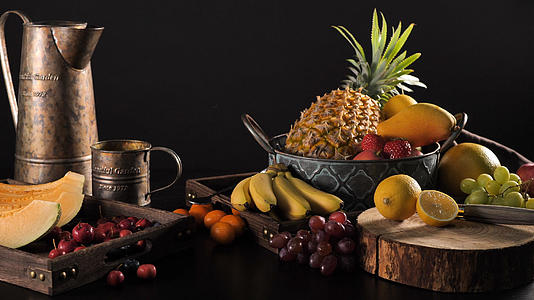 油画质感水果产品实拍视频的预览图