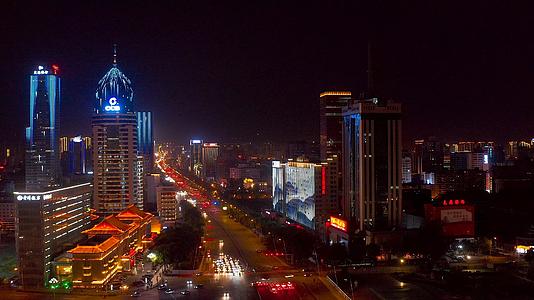 太原城市夜景4K航拍视频的预览图