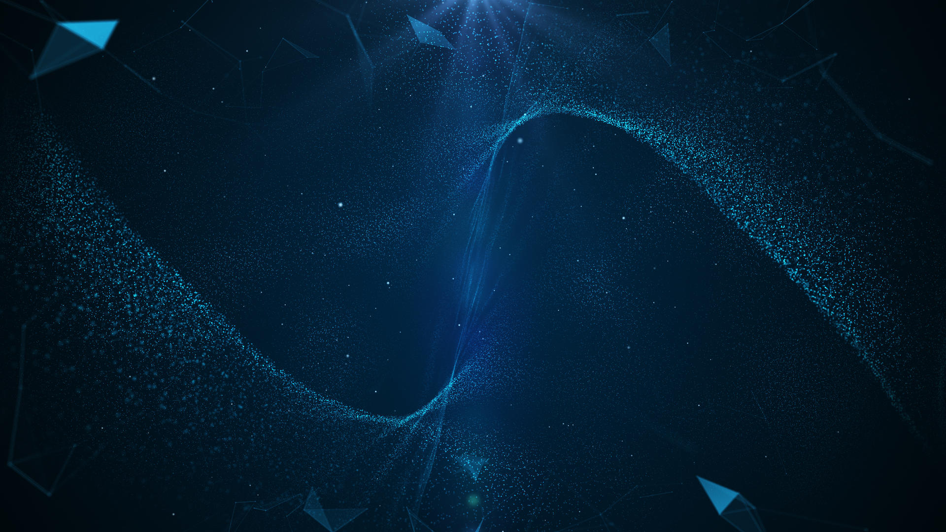 4K蓝色科技商务抽象粒子背景视频的预览图