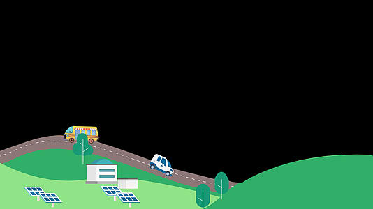 春季新能源边框4k卡通清新绿色视频的预览图