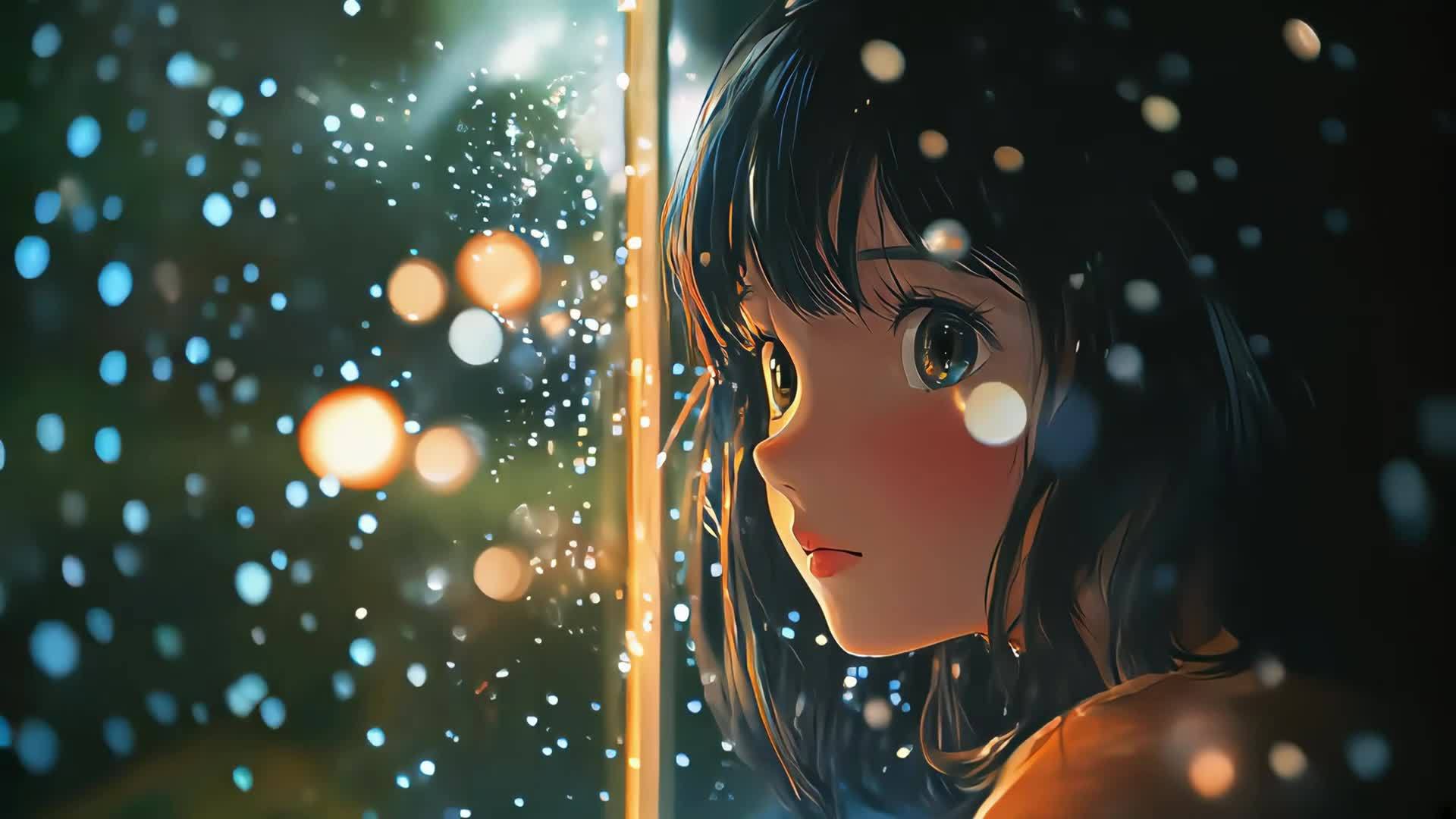 雨中动漫少女视频的预览图
