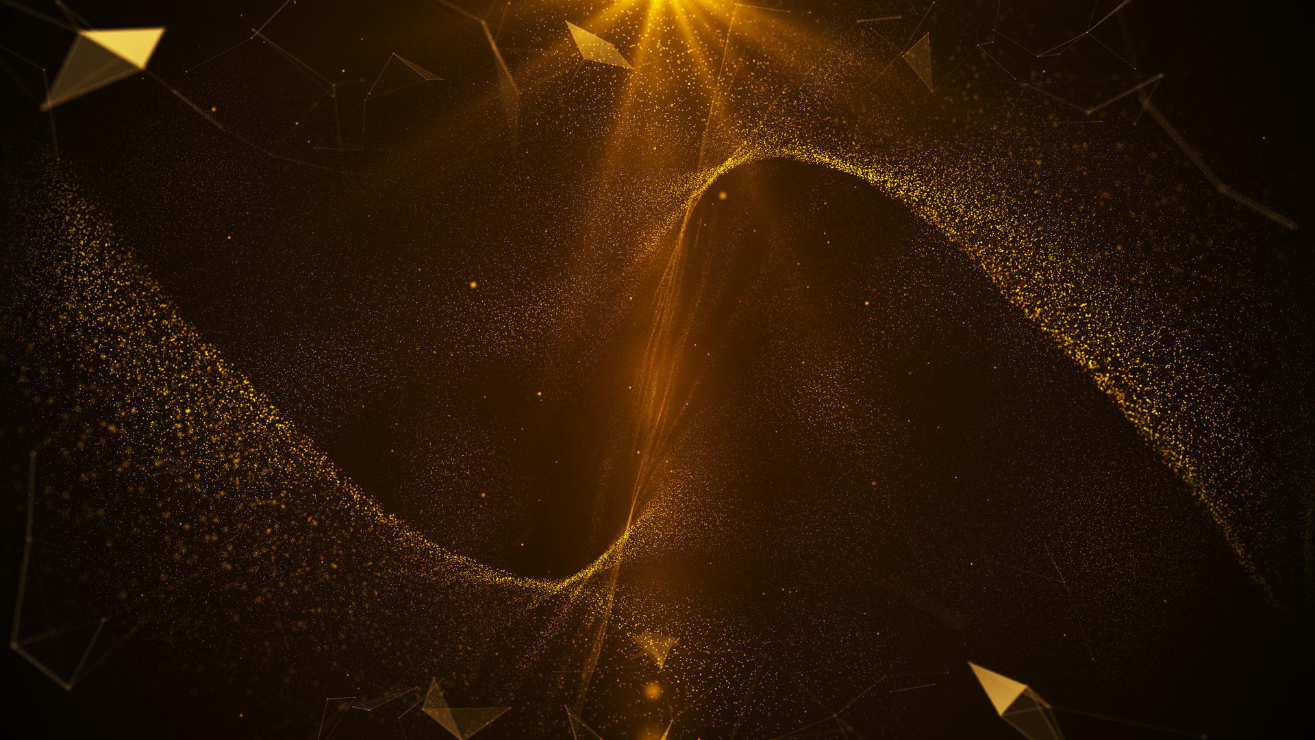 4K金色年会抽象粒子背景视频的预览图