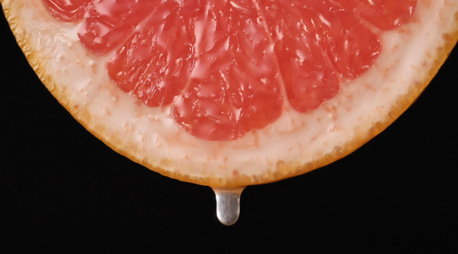 西柚汁滴落120p升格视频视频的预览图