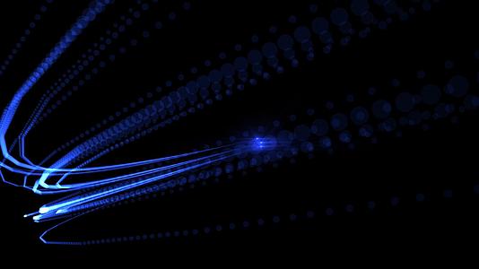 科技感蓝色粒子拖尾效果动态视频元素视频的预览图