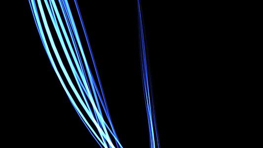 蓝色光效粒子转场动态视频元素视频的预览图