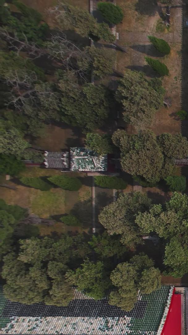 俯拍曲阜孔庙5A景区全景视频视频的预览图
