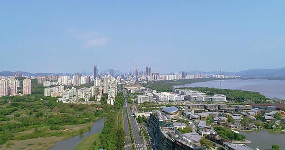深圳南山建筑群航拍4k视频的预览图